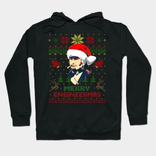 Isambard Kingdom Brunel Funny Engineering Christmas Hoodie